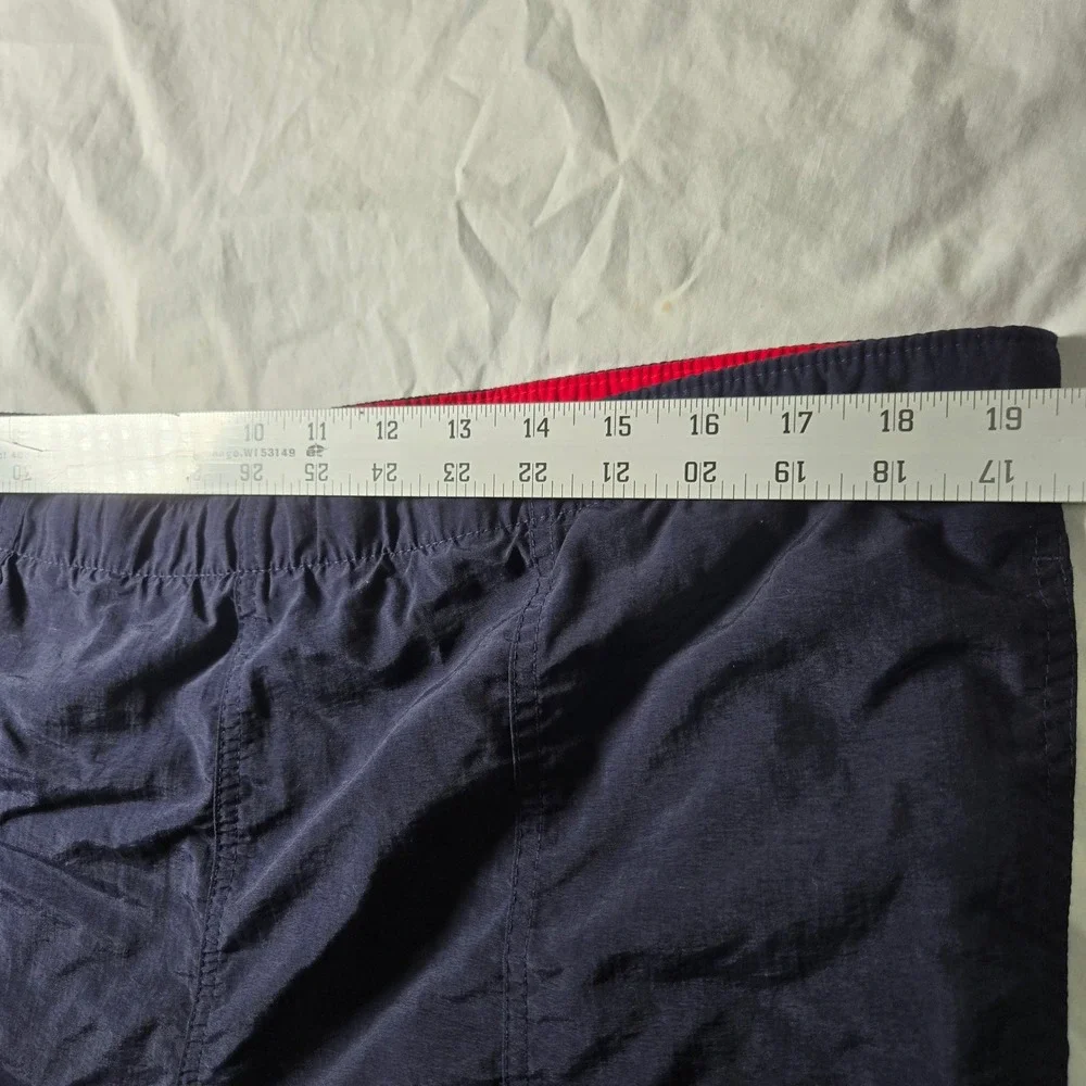 Vintage Polo Sport Ralph Lauren Swim Trunks Mens Large Navy Blue Red Mesh Liner